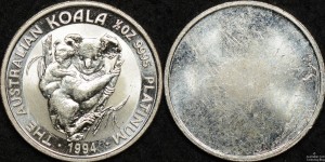 Uniface Facsimile Half Ounce 1994 Platinum Koala