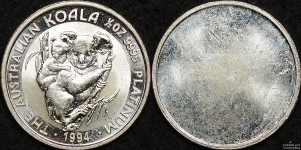 Facsimile 1994 Half Ounce Koala - Silver Plated Copper