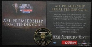 2012 AFL Dollar Coin in Corporate Gift Packaging