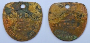 Five SA Dog Registration Discs